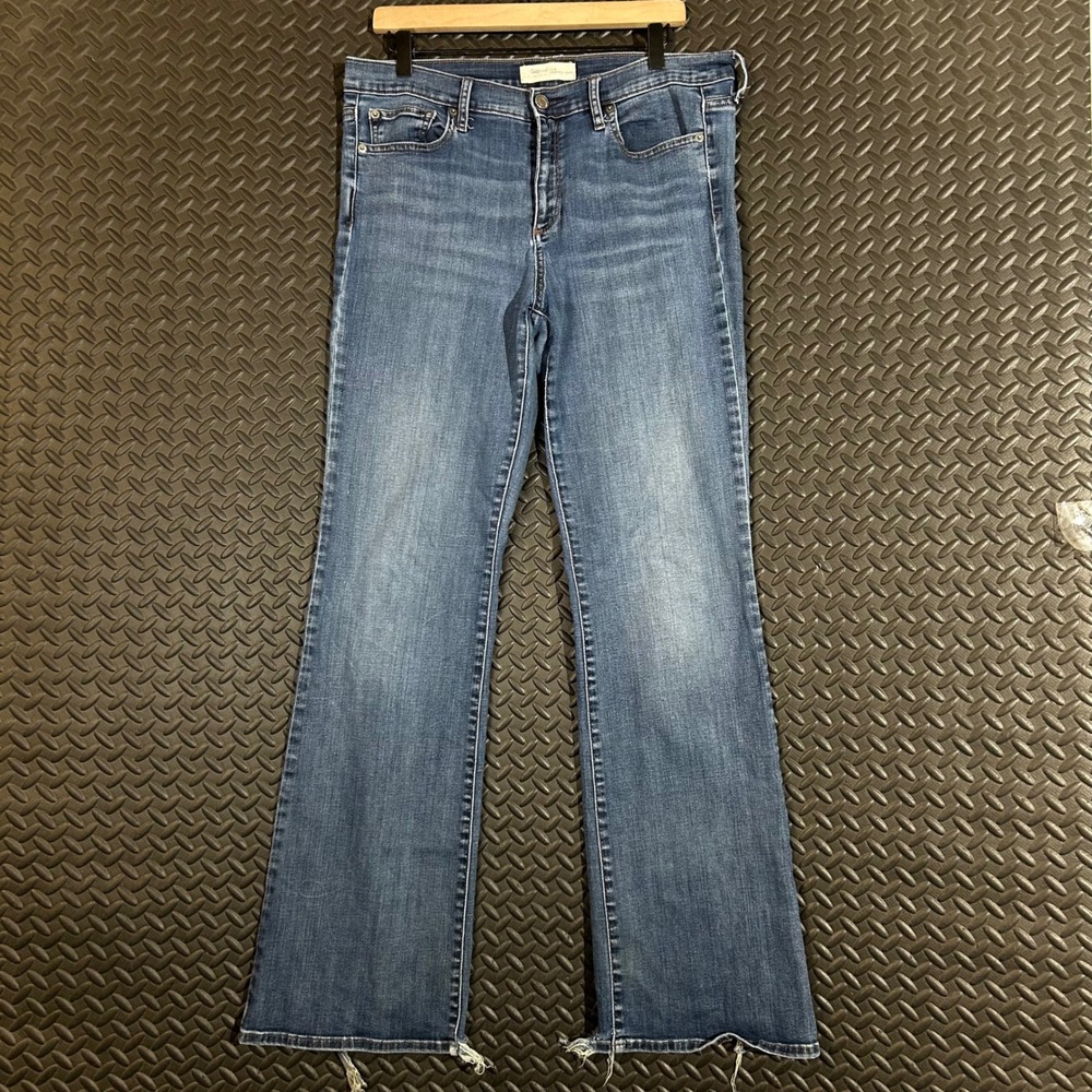 Gap Perfect Boot Blue‎ High Rise Denim Jeans Women's Size 32R
